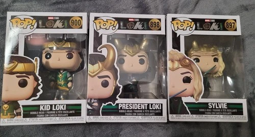3 Marvel Funko Pop from Loki the series: 898, 897, and 900
