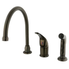 Kingston Brass KB82 Chatham 1.8 GPM Widespread Kitchen Faucet - - Bronze