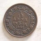 1931 INDIA 1/12 ANNA Sml Coin - KM 509 - Scarce 95 Yr Old Raj Era Nice UNC Brown — photo 1