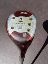 Vintage H B Louisville Power Bilt Persimmon Driver RH TT Steel Shaft 41.5