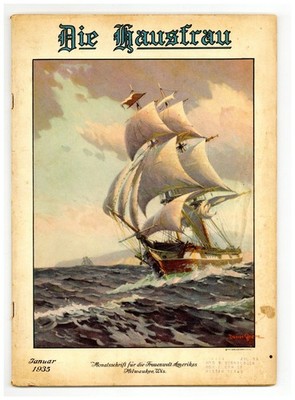 Die Deutsche Hausfrau Jan 1935 VG- 3.5