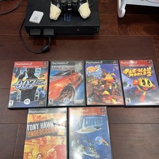 PlayStation 2 PS2 Fat Console Bundle SCPH-39001 Controller 6 Games 007 Spyro