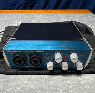 PreSonus AudioBox USB 96 2-Ch USB Audio/MIDI Interface w/ Bag Phantom Power