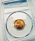 1937-PLincoln Wheat BU 1c ~ PCGS MS66 RD ~ Exact Shown ~ Cherry Red Beauty!