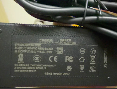 Moza XVE084-1200600 5pin 12V 6A 72W AC Power Adapter For Racing Steering Wheel