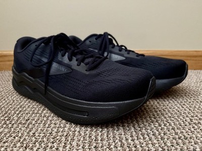 Brooks Ghost Max 2 Running Walking Sneakers Triple Black US Men s Size 12.5 2E