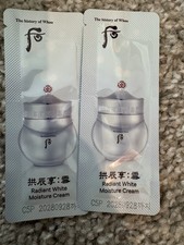 The history of Whoo Gongjinhyang Seol Radiant White Moisture Cream 1ml x 30pcs