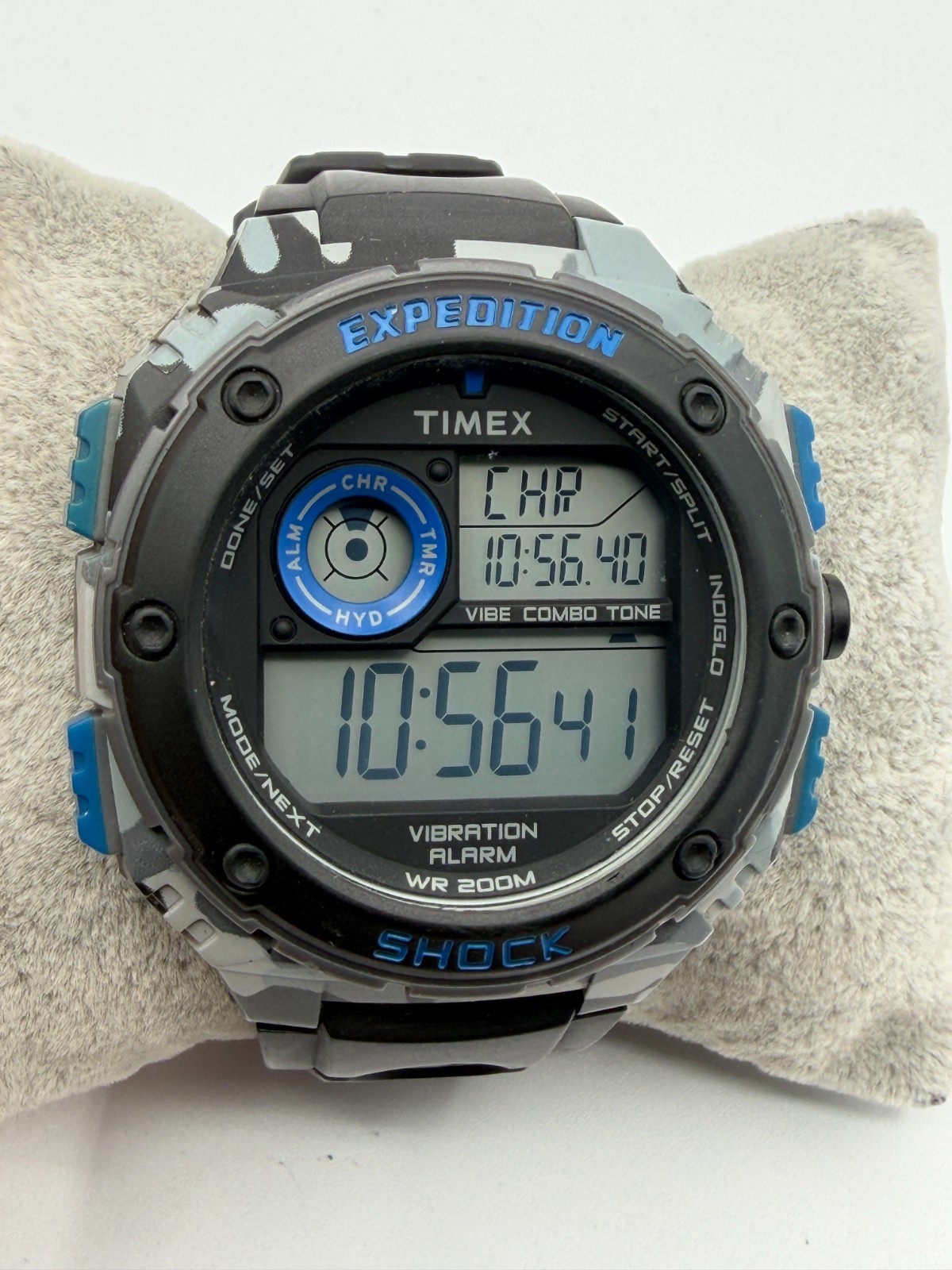 Men's Timex Expedition Vibe CAMO TW4B24200 Alarm Chrono WR 200M Digital Watch