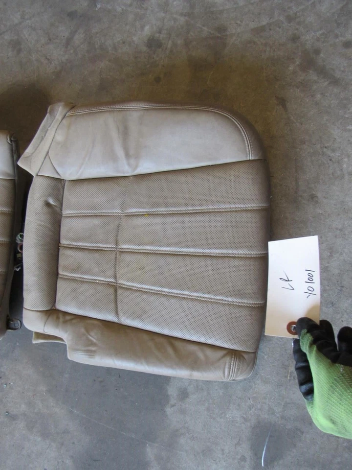 2011 2013 Hyundai Equus left driver side REAR back seat cushion pad tan leather — 第 3/4 张图片