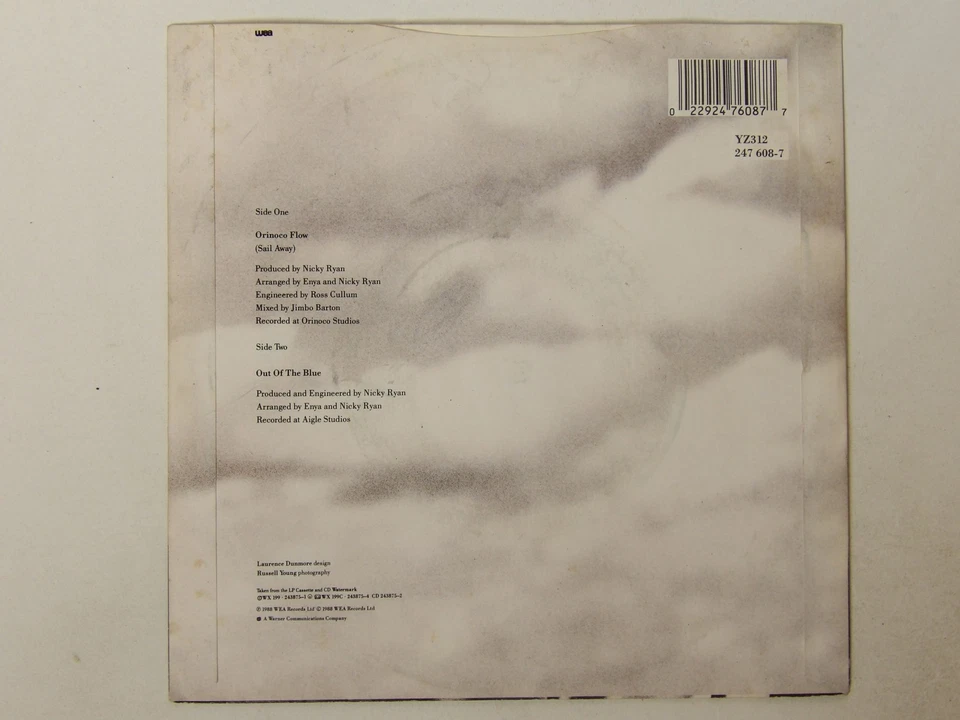 Enya: Orinoco Flow (sail away)   EX+    1988   7" - Image 4 of 4