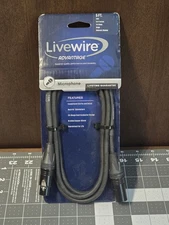 New Livewire Advantage XLR Shielded Microphone Cable 5 Ft Black Male / Female