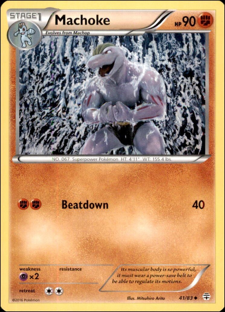 Pokemon - Machoke #45/111 - XY - Furious Fists Uncommon