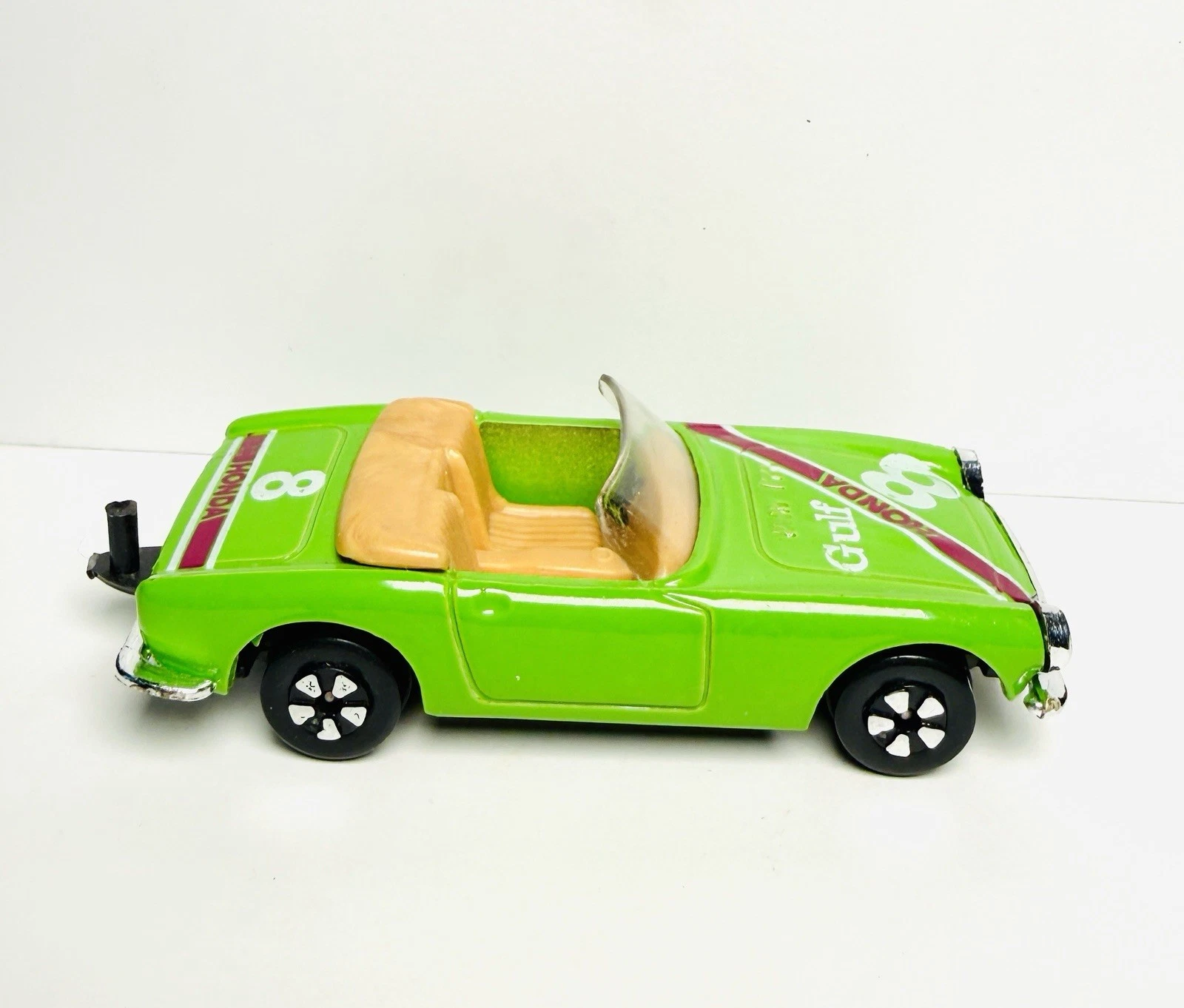 Vintage 1980 Playart Woolworth Peeler Die Cast Honda S800 Lime Green 1/64 Scale