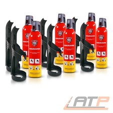 6x 750ml REINOLDMAX FIRE EXTINGUISHING FEUERLÖSCHSPRAY KLASSE A F+6x WANDHALTER