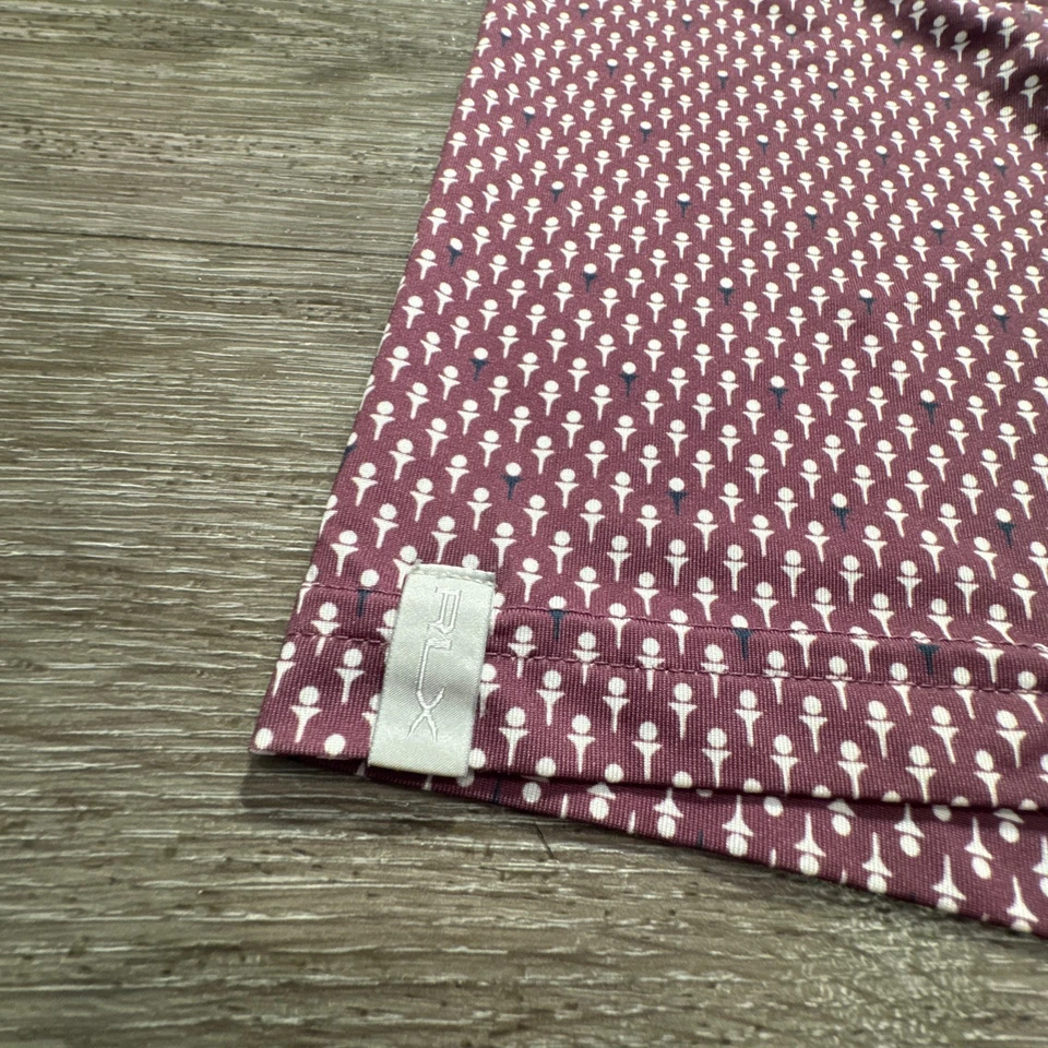 Рубашка поло Ralph Lauren RLX мужская 3XL геометрическая функциональная для гольфа на открытом воздухе футболка с принтом - Изображение 4 из 4