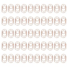 50 Pcs Paper Clip for Office Art Home Daily Use Rose Gold 0.9-inch
