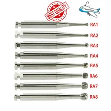 5 Pcs/Pack Dental RA Round Carbide Bur For Slow Speed Latch Type RA 1#-8# 1-10x