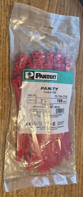Panduit PLT2S-C702 Plenium - Maroon Halar - 7-3/8'' - 100 pcs