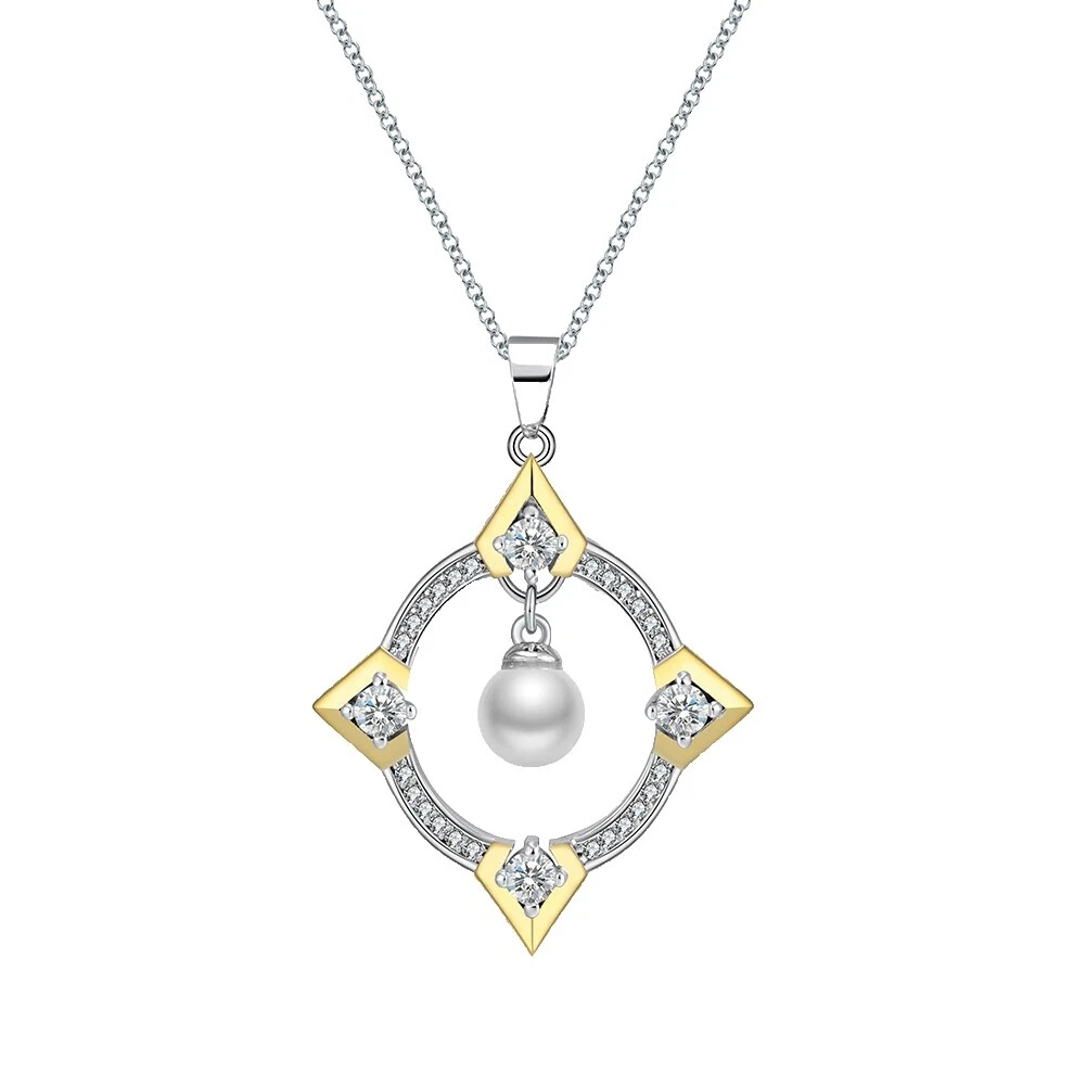 Collares de Moda de cobre de perla