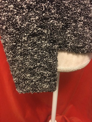 Chaqueta Iro Boucle Anillo Ribete Chada Blanco y Negro Talla 34 - Imagen 4 de 8