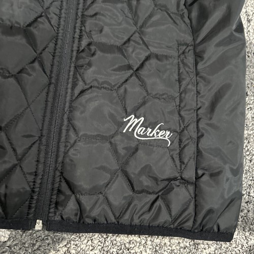 Marker Womens Black Mock Neck Sleeveless Quilted Puffer Vest Full Zip Size M - Picture 2 of 6