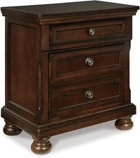 Porter Classic 2 Drawer Nightstand with Dovetail and Ball-Bearing Construction,