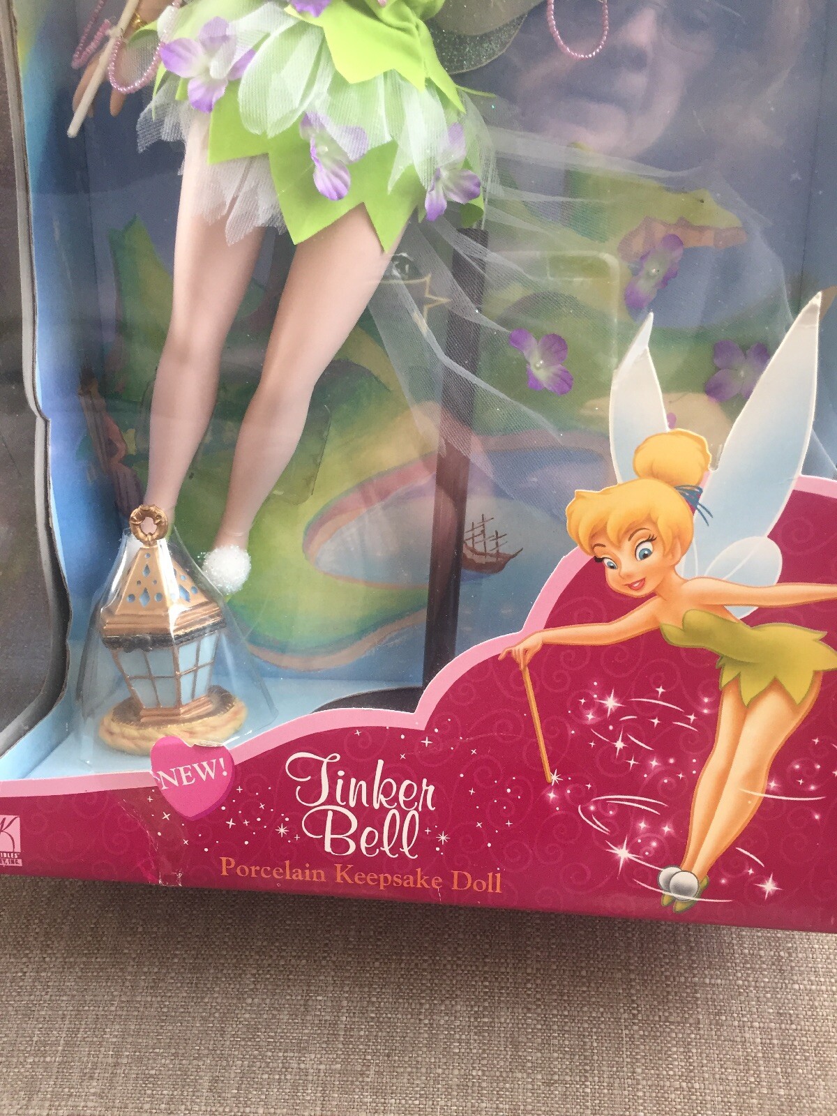 Disney Princess Tinker Bell💚 Porcelain Keepsake Doll Inc. Brass Key eBay