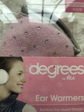 Degrees Ear Warmers for Kids, Pink with Rhinestones