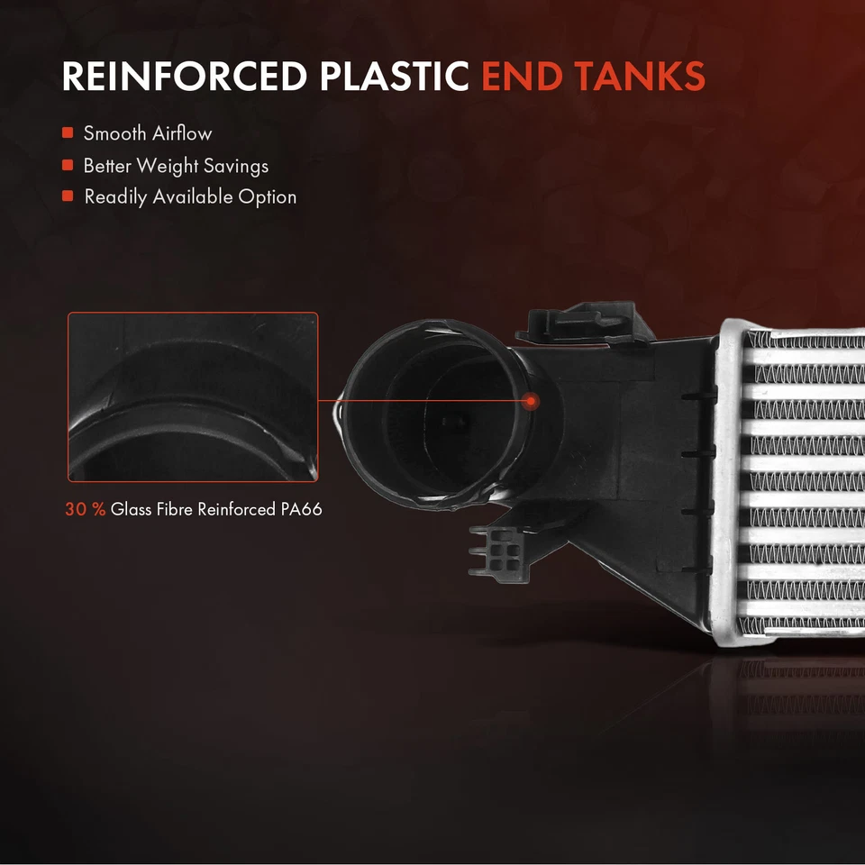 Intercooler delantero para Mercedes-Benz W203 C230 2002-2004 L4 1,8 L 2,3 L delantero Foto 3 de 4