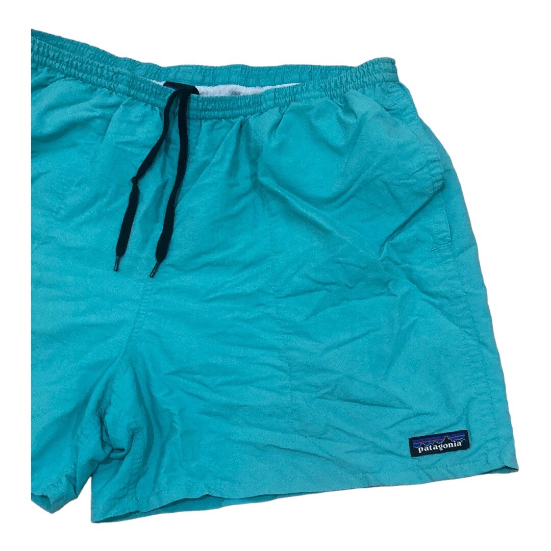 Patagonia 5in Mesh Lined Baggies Athletic Shorts Mens Size Large Teal