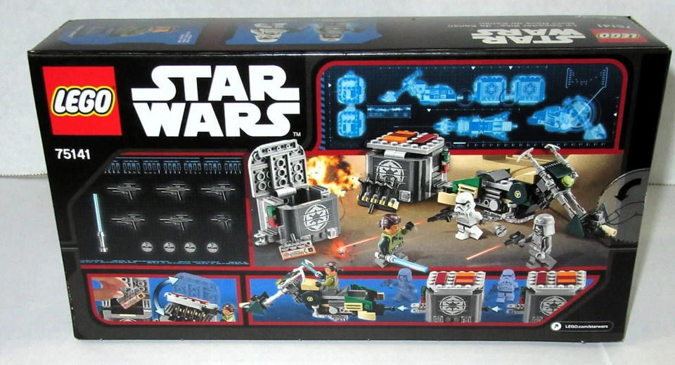Lego Star Wars 75141 ~ BICICLETA SPEEDER DE CANAN ~ NISB Armas rebeldes retiradas Foto 2 de 4