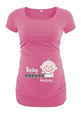 Funny Maternity T-Shirt Baby Loading Pregnancy Women Ladies Gift Maternity Top