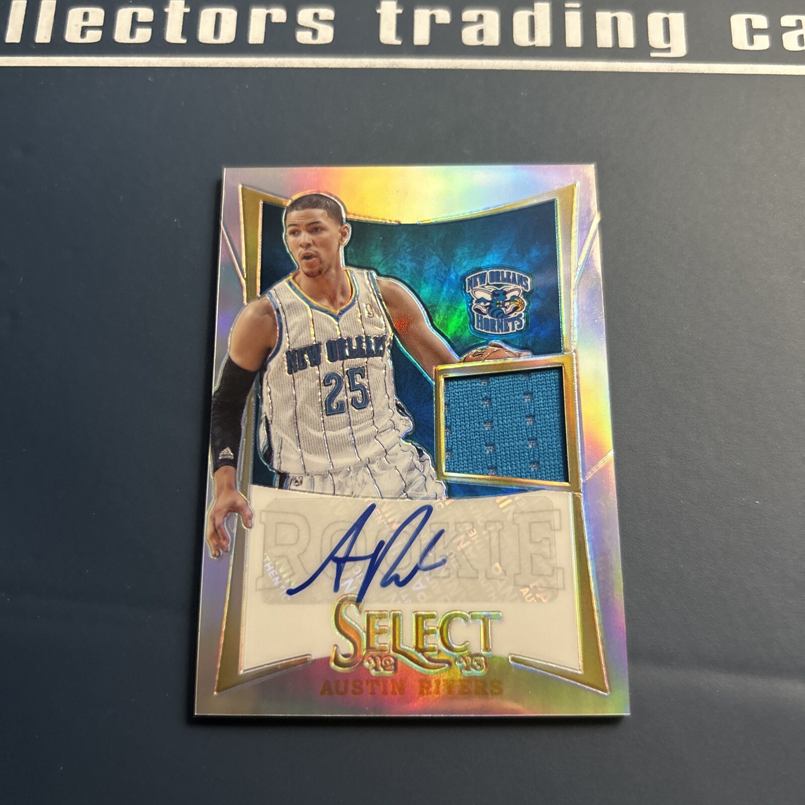 2012-23 AUSTIN RIVERS SELECT GAME JERSEY AUTO SILVER HOLO /199