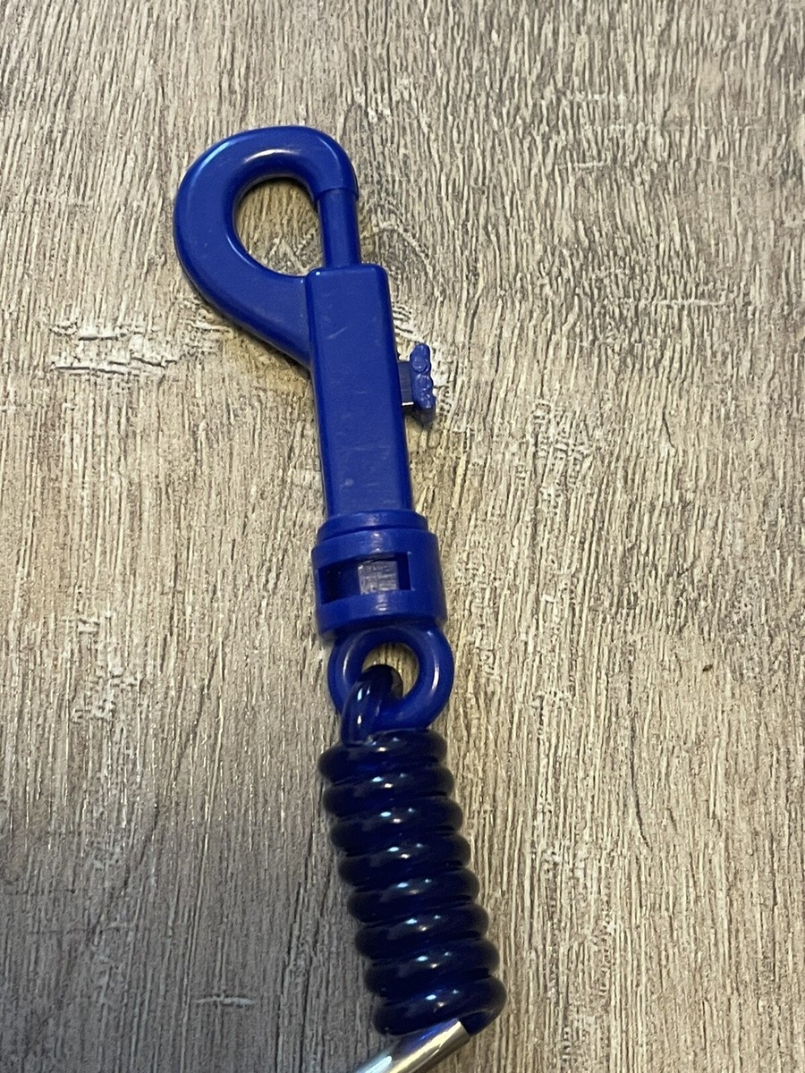 Vintage Blue Coppertone Kids Colorblock Wacky Foam Keychain O-B3