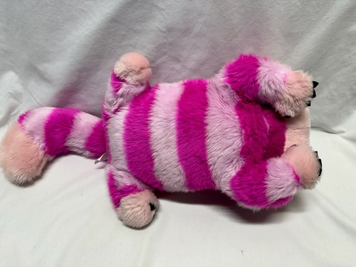 Disney Store CHESHIRE CAT 18" Plush Animal Stuffed Toy Alice in Wonderland Pink - Picture 8 of 10