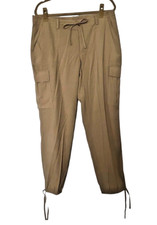Polo Ralph Lauren Khaki Tan Cargo Jogger Ankle Pants Size 12 Preppy Y2K