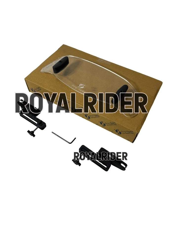 WINDSHIELD EXTENDER CLEAR FIT FOR TRIUMPH TIGER 850/900/1200/HONDA CB 200X/500X - Image 3 of 4