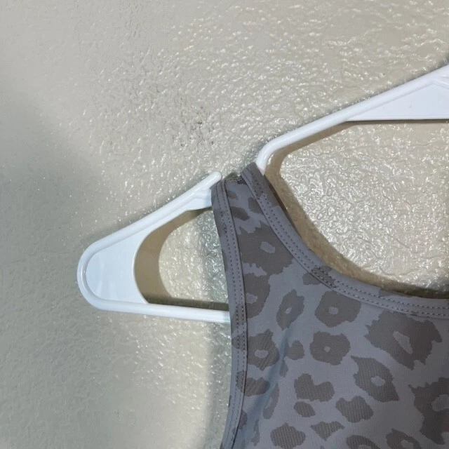 beyond-yoga strappy animal print gym workout tank-bra