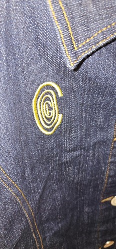 2 Vintage Apple Bottom Jeans + Coogi Catch the Buzz Denim Jacket Both Sz L Youth - Picture 20 of 24