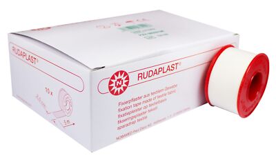 Rudaplast Fixierpflaster 2,5 cm x 5 m, 10 Rollen | Rollenpflaster von Noba