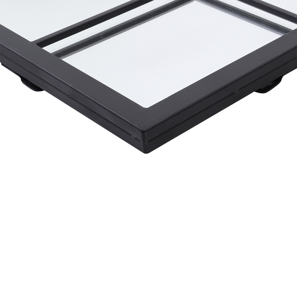 Large Window Garden Mirror Metal Frame Indoor Outdoor Rectangle Mirror