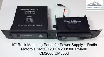 19'' Rack Mount Panel : Samlex/ICT Power Supply + MOTOROLA TLK-150 PM400 EM400