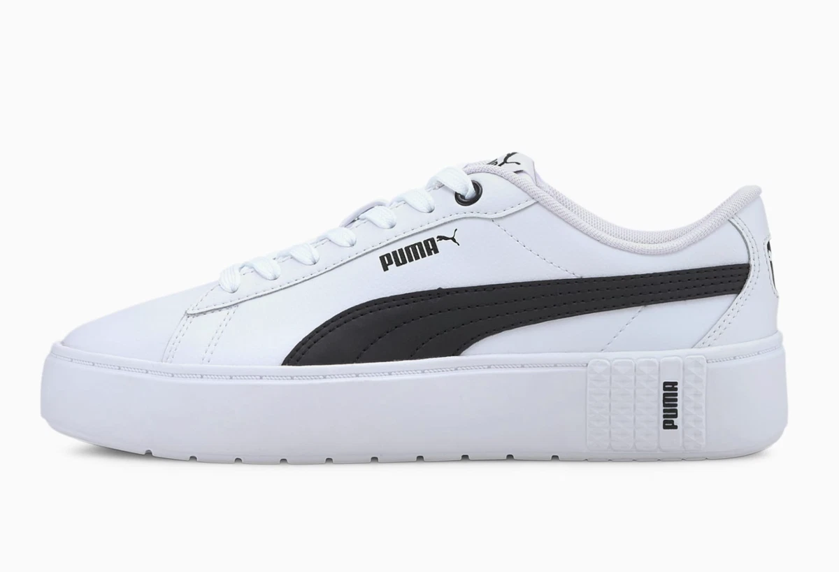 PUMA Smash Platform v2 Women s Sneakers 7.5 soft foam insoles eBay