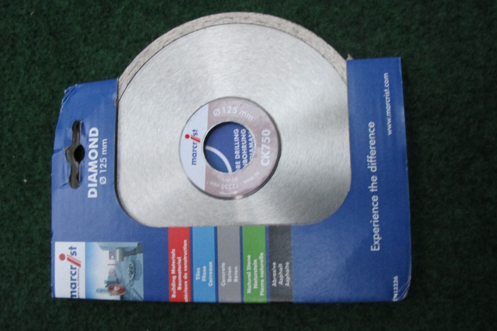 MARCRIST Diamant-Trennscheibe CK750 DIAMOND BLADE 125 x 22,2 mm