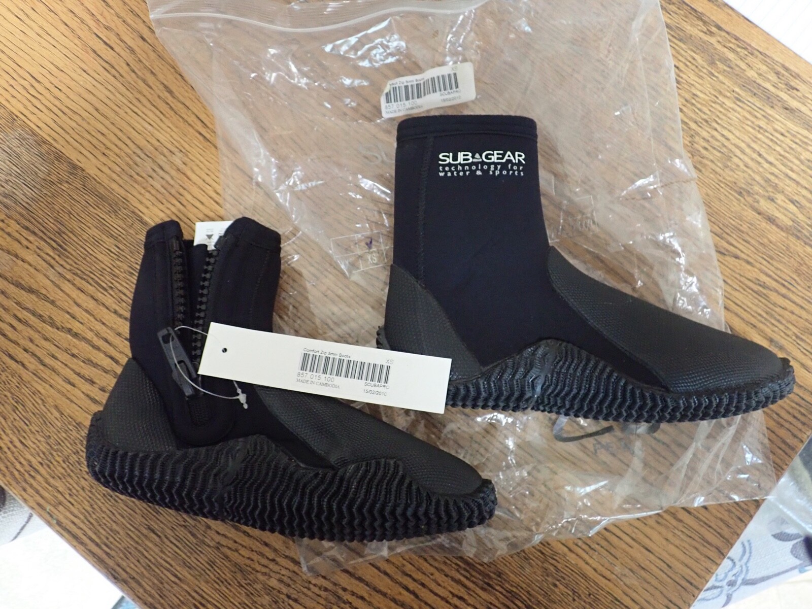 ScubaPro Subgear Booties New Size XS 5mm Boot comfort zip eBay