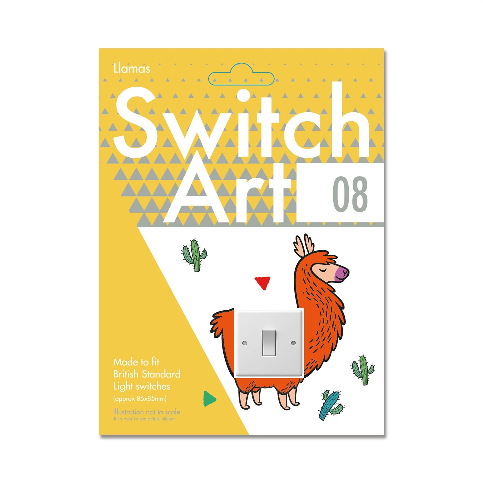 Light Switch Art Stickers 'LLAMAS' For Children's Kids Bedroom Fun Decorative