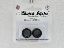 QUICKSLICKS DF157XF SILICONE TIRES FOR NSR & SIDEWAYS 1/32 SLOT CAR PARTS