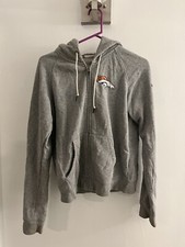 Denver Broncos Women s Nike Full Zip Gray Hoodie - Size Small