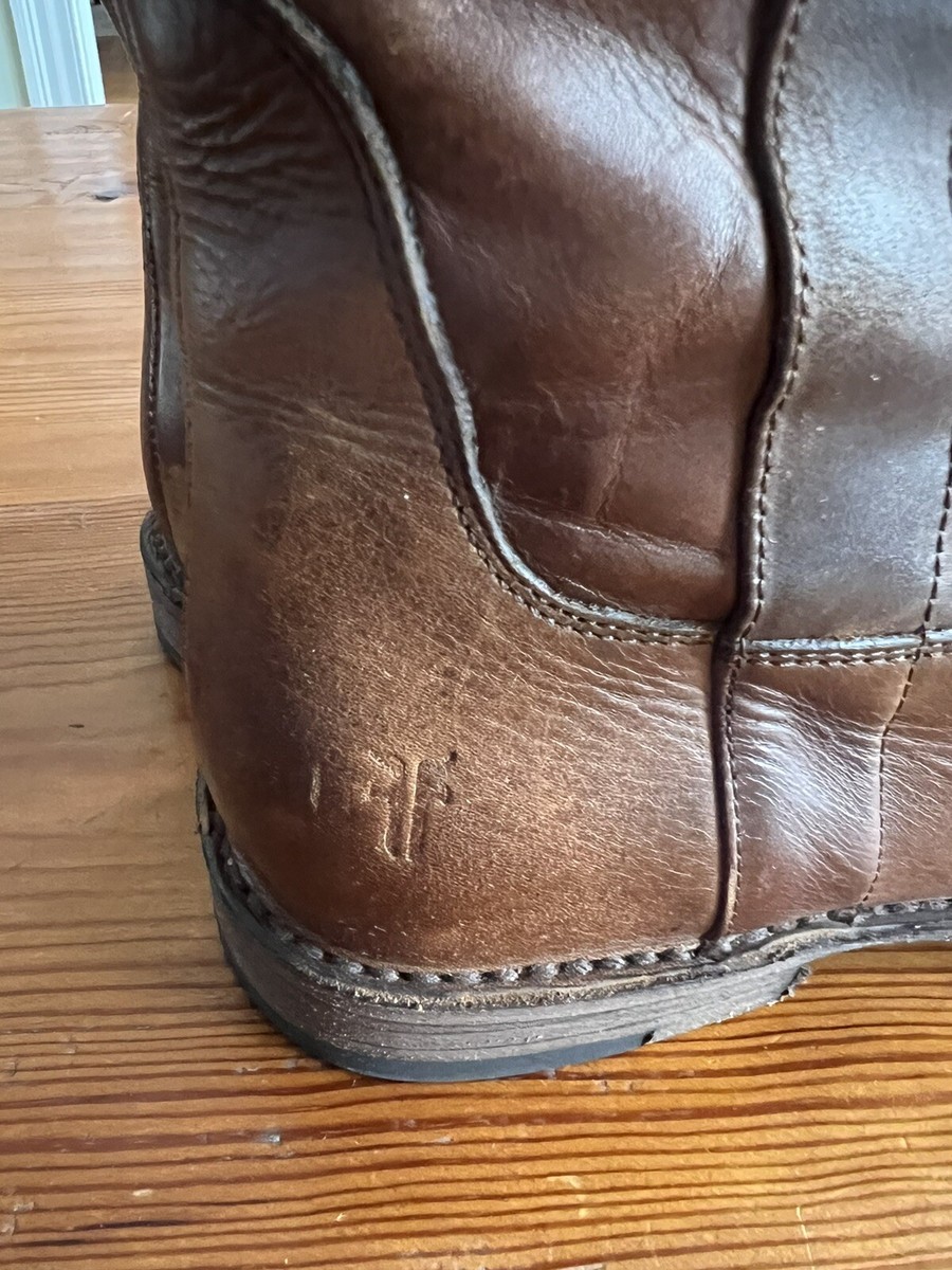 Frye Paige Short Riding Boot Sz 7.5M in Dark Brown - EUC | eBay display picture 2