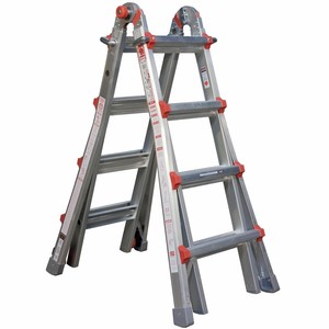 Mehrzweckleiter Aluminium 4|7 Leiter stufenleiter Vielzweck Klappleiter